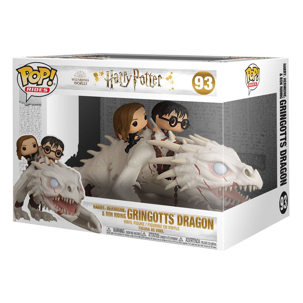 Harry Potter POP! Rides Vinyl Figure Dragon w/Harry, Ron, & Hermione 15 cm 0889698508155