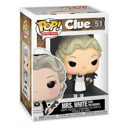 Funko Pop Clue Mrs. White W/Wrench 9 Cm - Amuzzi