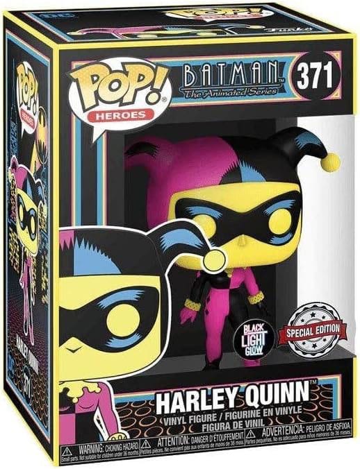 DC Comics Series POP! Heroes Vinyl Harley Quinn(Black Light) 9 cm 0889698517263