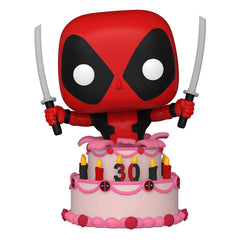 Marvel Deadpool 30Th Anniversary POP! Vinyl Figure Deadpool In Cake 9 Cm - Amuzzi