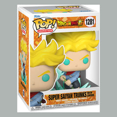 Dragon Ball Super POP! Animation Vinyl Figure SS Trunks w/ Sword 9 cm 0889698580199