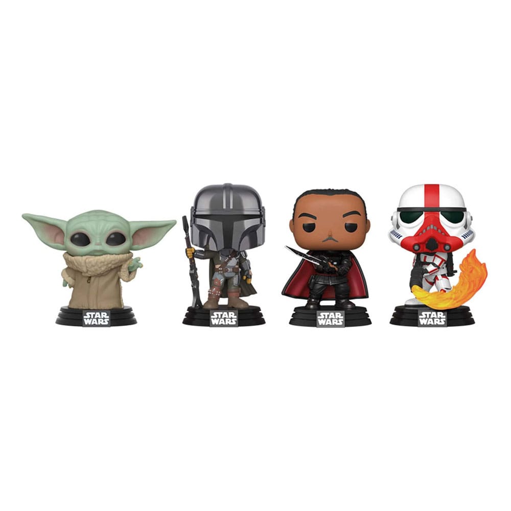 Star Wars POP! Movies Vinyl Figure 4-Pack Mandalorian Holiday 9 cm 0889698585705