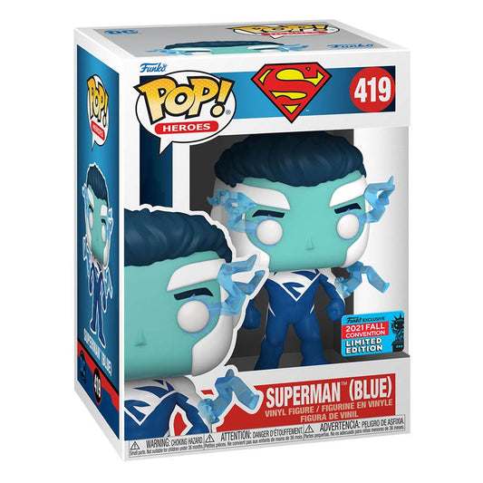 DC Comics POP! Vinyl Figure Superman (Blue) (NYCC/Fall Con.) 9 cm 0889698585934