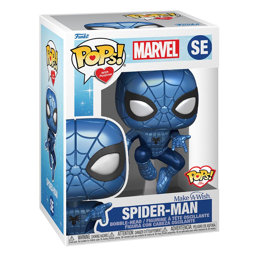 Marvel Make a Wish 2022 POP! Marvel Vinyl Figure Spider-Man (Metallic) 9 cm 0889698636759