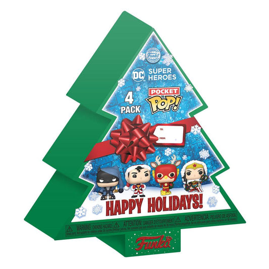 DC Comics Holiday 2022 Pocket POP! Vinyl Figures 4-Pack Tree Holiday Box 4 cm 0889698655422
