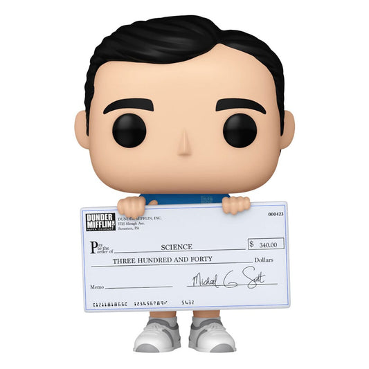 The Office US POP! TV Vinyl Figure Michael w/ Check 9 cm 0889698657600