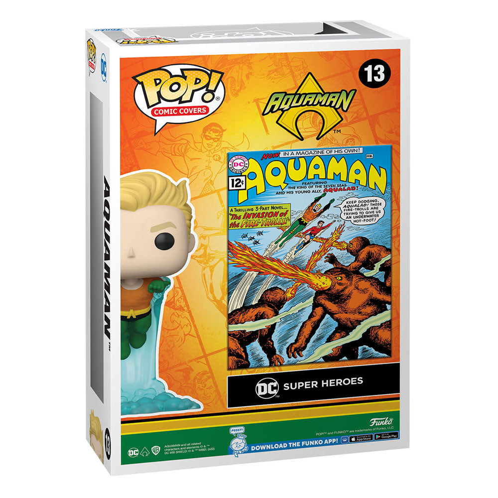 DC Comics POP! Comic Cover Vinyl Figure Aquaman 9 cm 0889698674041