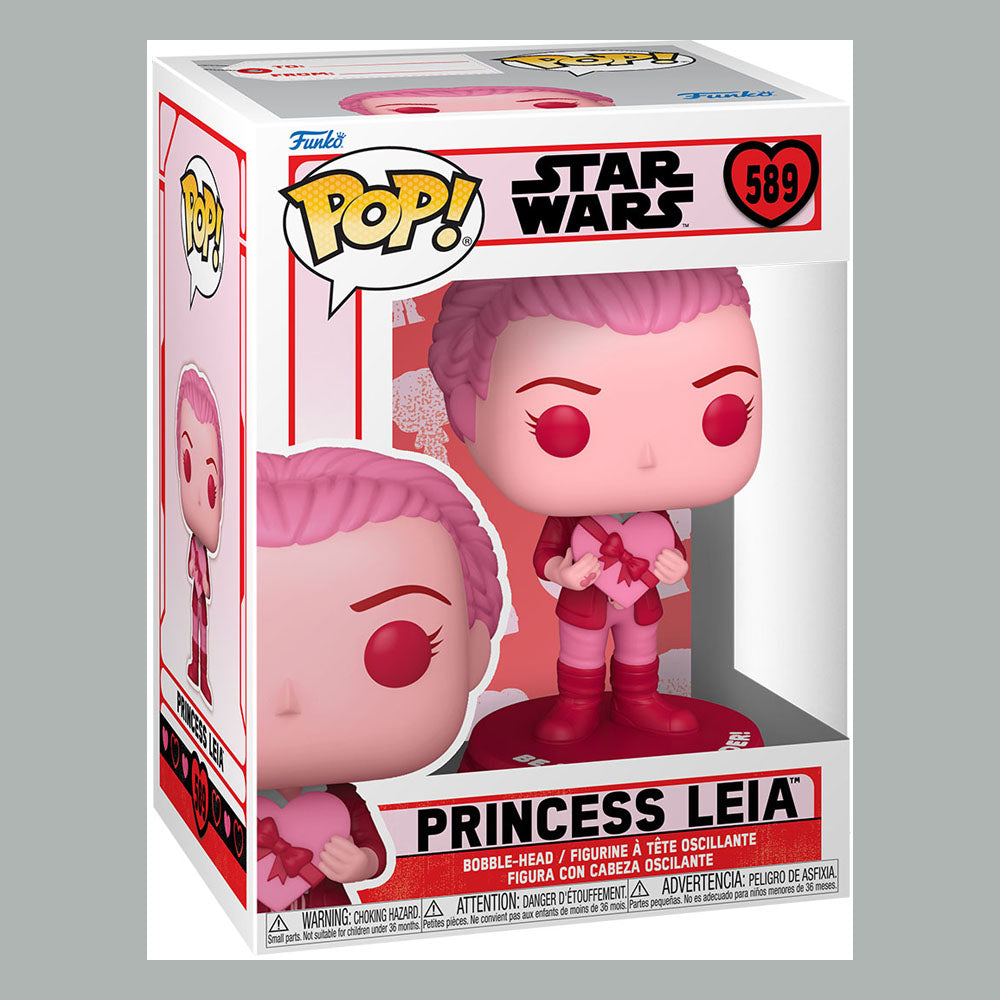 Star Wars Valentines POP! Star Wars Vinyl Figure Leia 9 cm 0889698676137