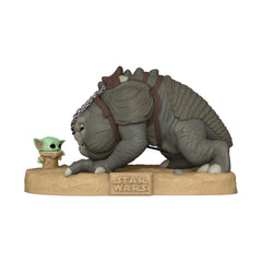 Star Wars: The Book of Boba Fett Super Sized Jumbo POP! Vinyl Figure Grogu with Rancor 25 cm 0889698690560