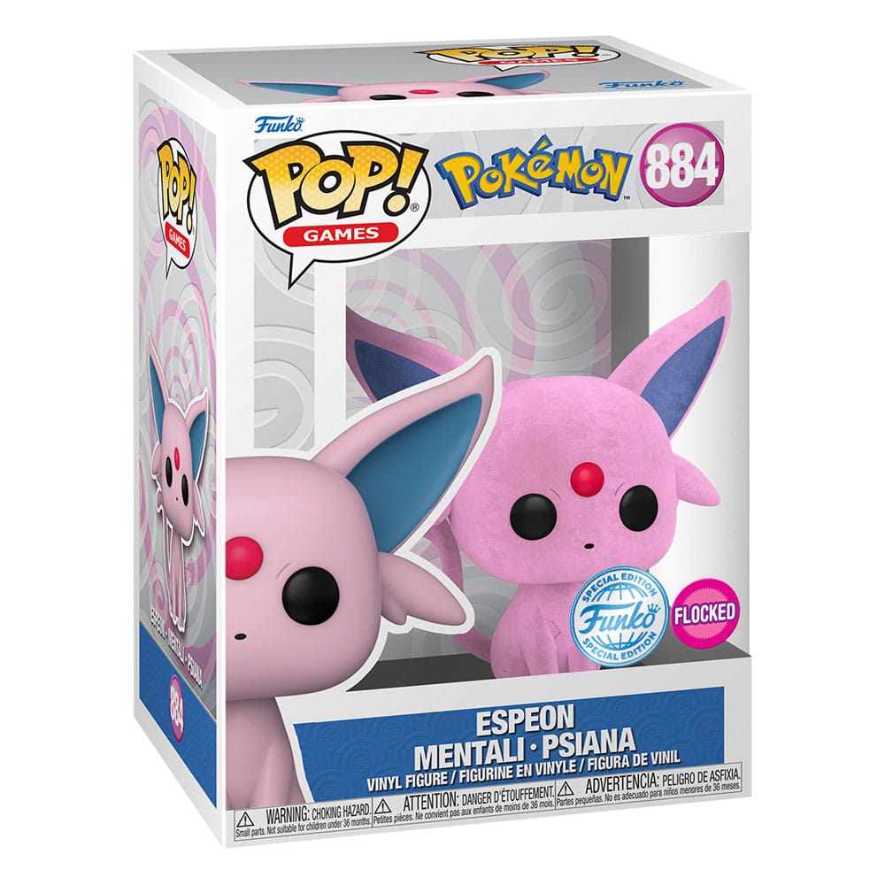 Pokémon POP! Games Vinyl Figure Flocked Espeon 9 cm 0889698691321