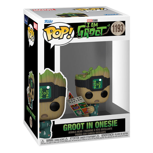 I Am Groot POP! Vinyl Figure Groot PJs w/book 0889698706513