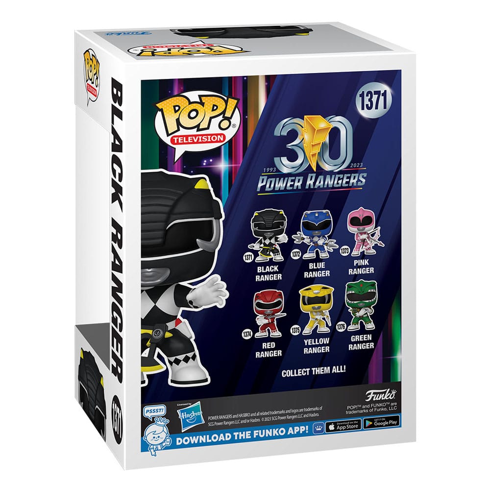 Power Rangers 30th POP! TV Vinyl Figure Black Ranger 9 cm 0889698721547