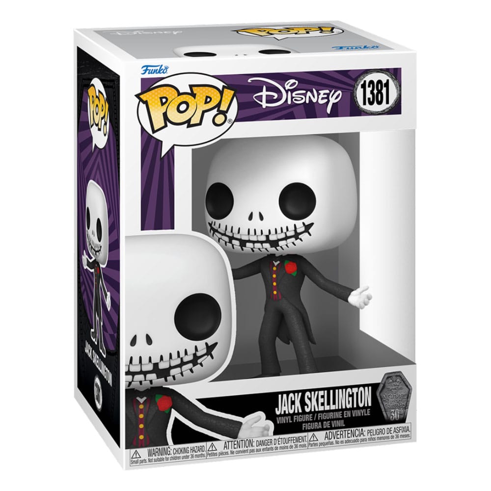 Nightmare before Christmas 30th POP! Disney Vinyl Figure Formal Jack 9 cm  0889698723848