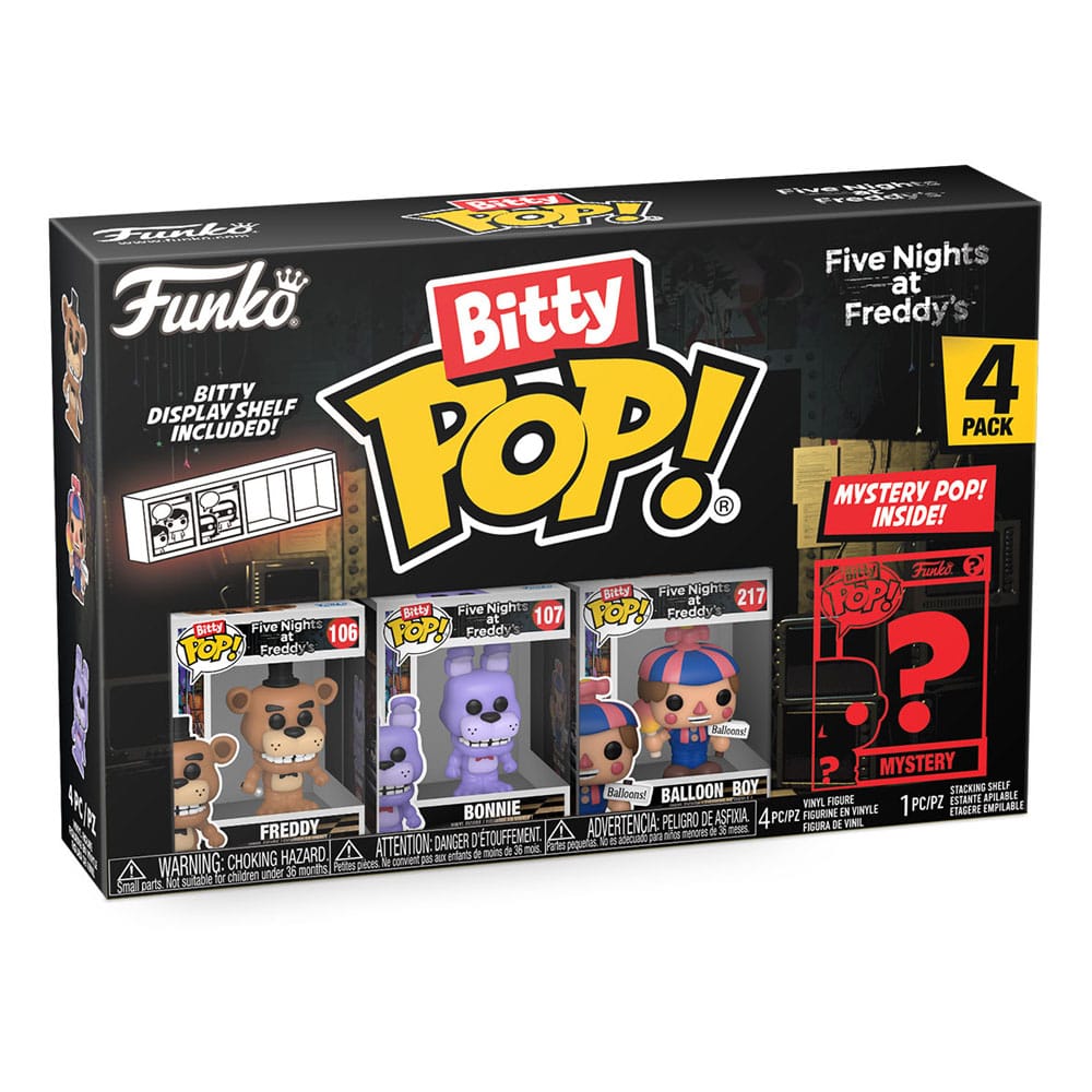 Five Nights at Freddy's Bitty POP! Vinyl Figure 4-Pack Freddy 2,5 cm 0889698730464