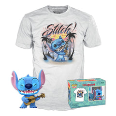 Lilo & Stitch POP! & Tee Box Ukelele Stitch (FL) Size L 0889698731614