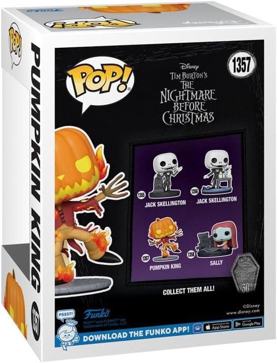 Nightmare before Christmas 30th Anniversary POP! Disney Vinyl Figure Pumpkin King(GW) 9 cm 0889698752848