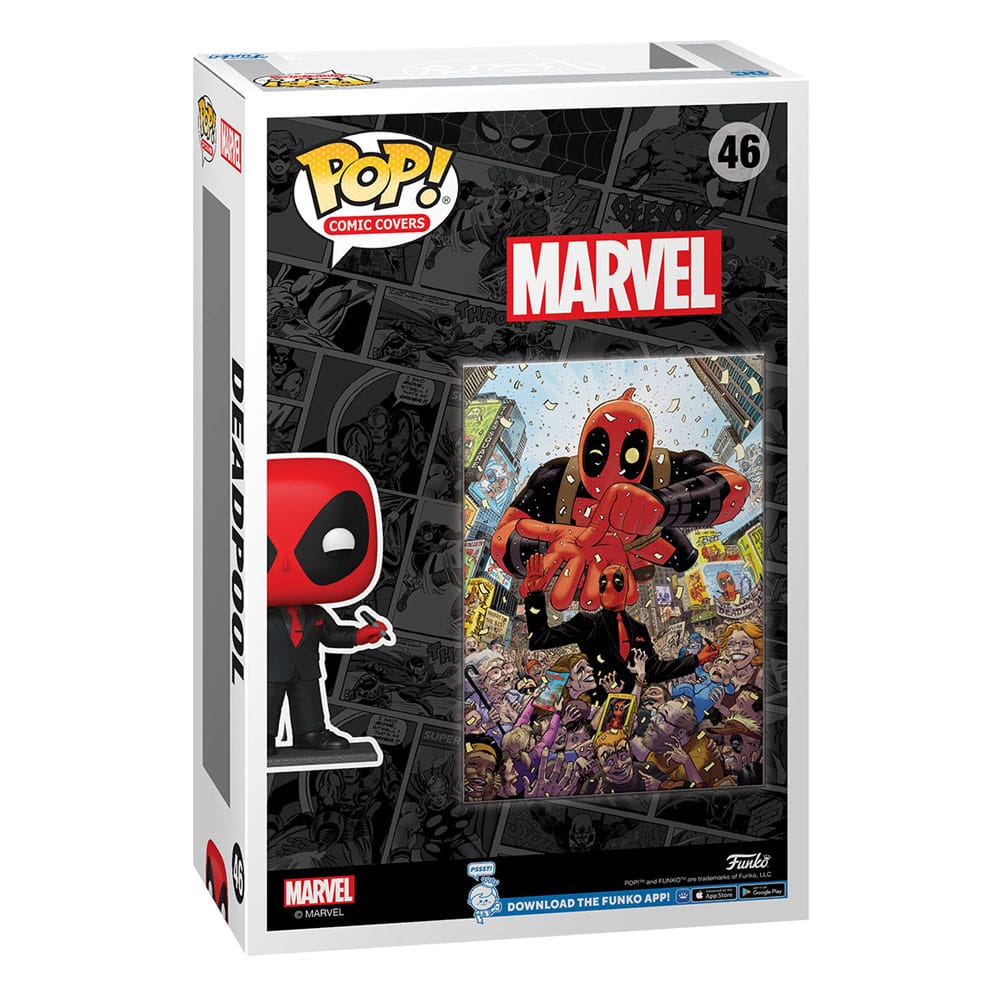 Marvel POP! Comic Cover Vinyl Figure Deadpool (2025) #1 Deadpool in Black Suit 9 cm 0889698760850