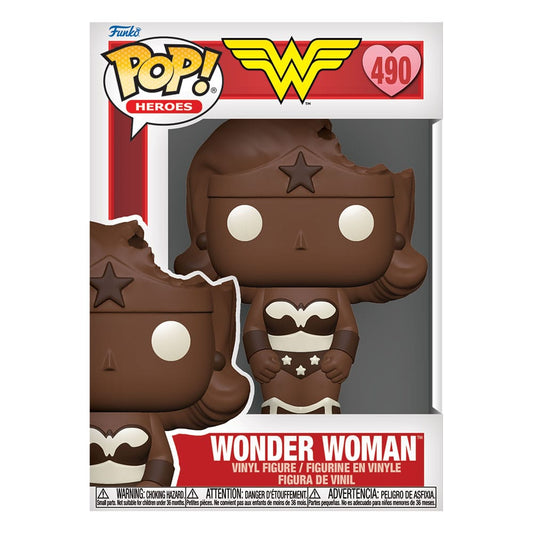 DC Valentines POP! Heroes Vinyl Figure Wonder Woman (Val Choc) 9 cm 0889698762212