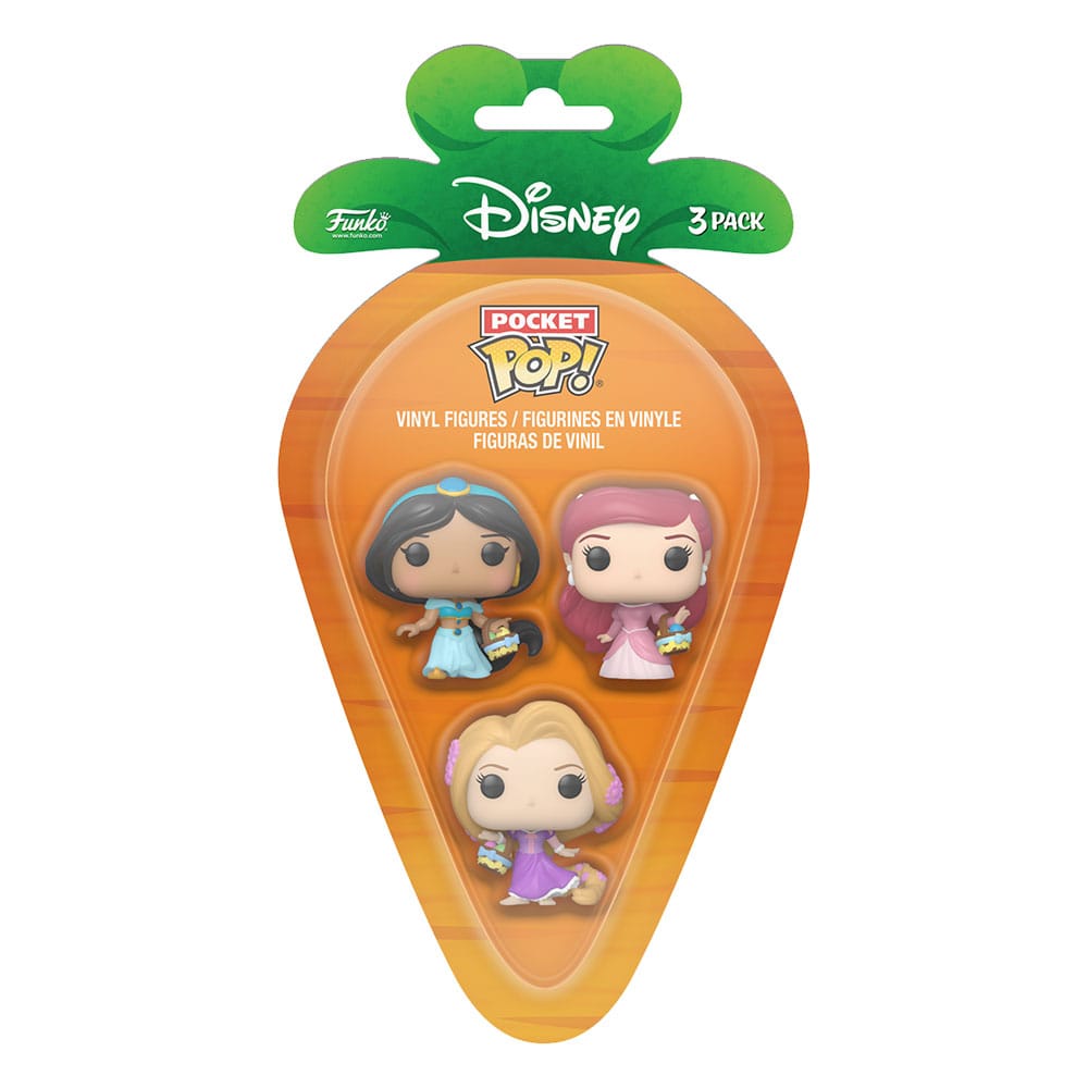 Disney Pocket POP! Vinyl Figure 3-Pack Disney Princess R/A/J 4 cm 0889698764445