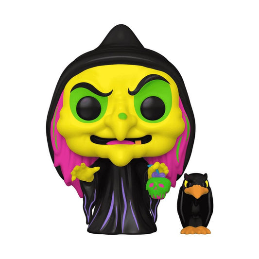 Snow White POP & Buddy! Animation Vinyl Figure Disguised Evil Queen with Raven (Black Light) Exclusive 9 cm 0889698767194