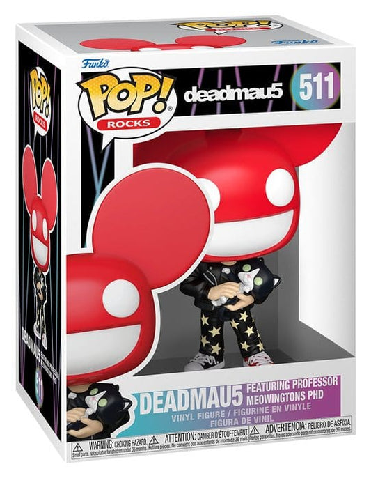 Deadmau5 POP! Rocks Vinyl Figure Deadmau5 with Cat 9 cm 0889698797030