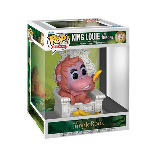 The Jungle Book POP! Deluxe Vinyl Figure King Louie on throne 13 cm 0889698807852
