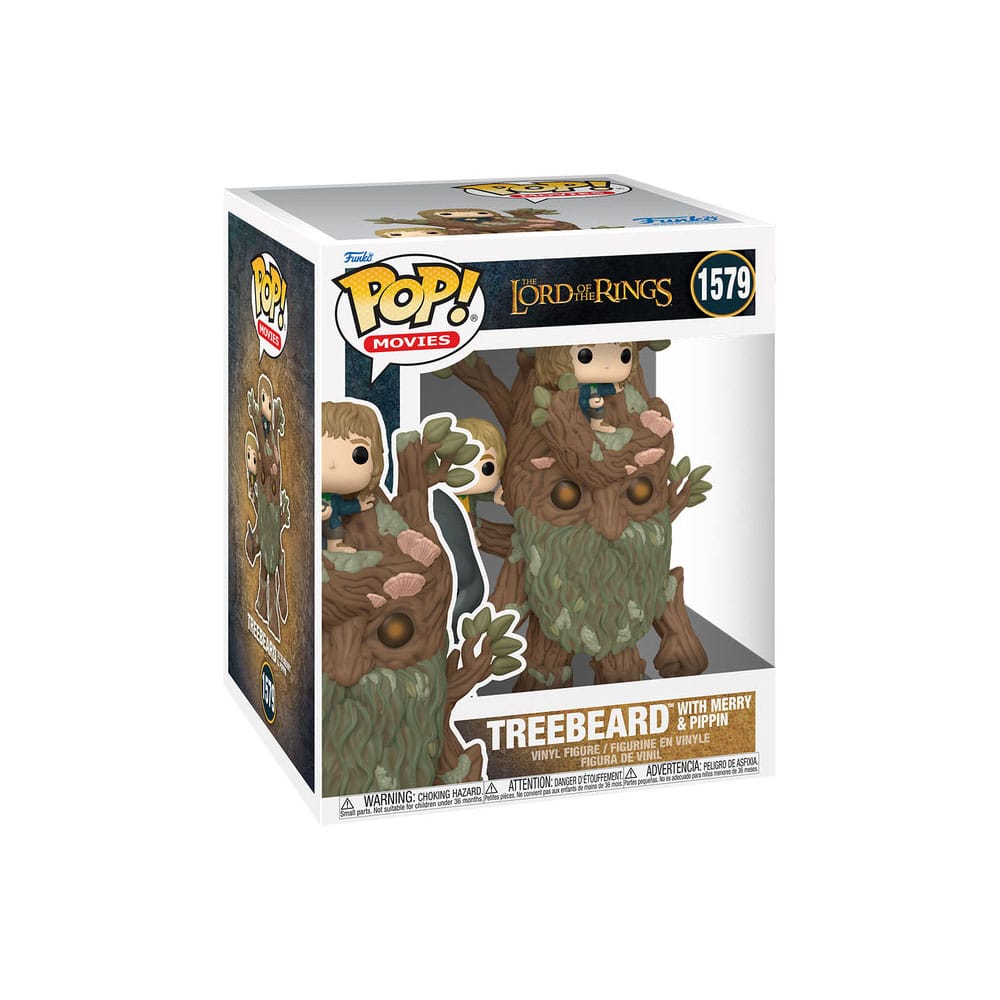 The Lord of the Rings Super Sized POP! Animation Vinyl Figure Treebeard with Merry & Pippin 15 cm  0889698808347
