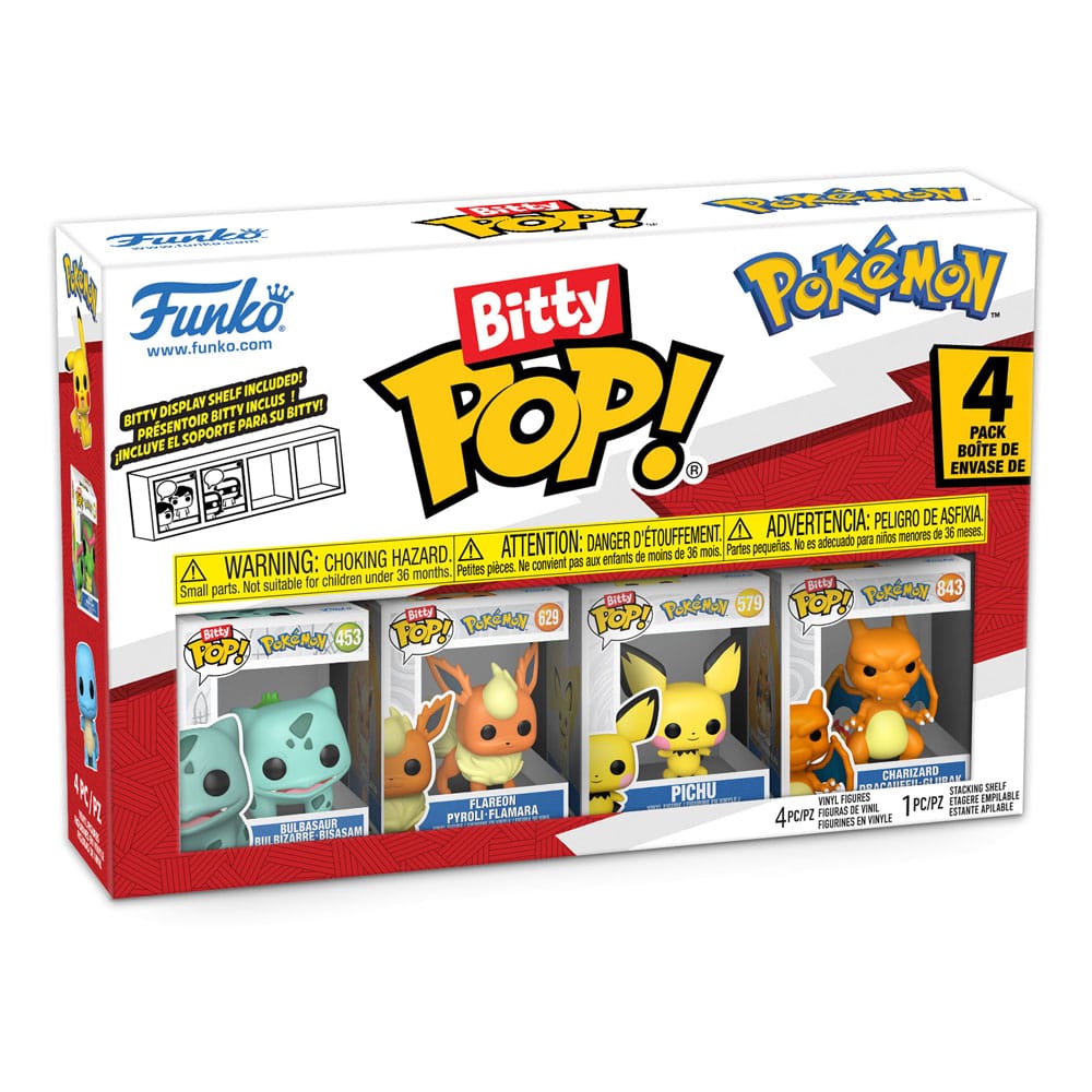 Pokémon Bitty POP! Vinyl Figure 4-Pack Series 3 2 cm 0889698811347
