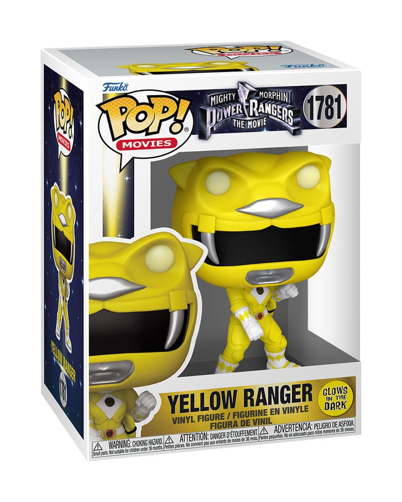 Mighty Morphin Power Rangers: The Movie POP! Movies Vinyl Figures Yellow Ranger (GITD) 9 cm 0889698811996