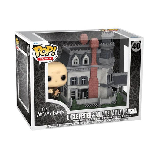 The Addams Family POP! Town Vinyl Figure Addams Home w/Uncle Fester 9 cm 0889698812085