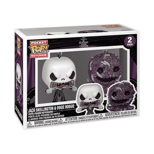 Nightmare Before Christmas POP! Vinyl Keychain 2-Pack Jack/Oogie 4 cm 0889698824026