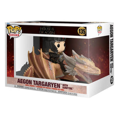 House of the Dragon POP! Rides Vinyl Figure Aegon Targaryen w/ Sunfyre 14 cm 0889698834605