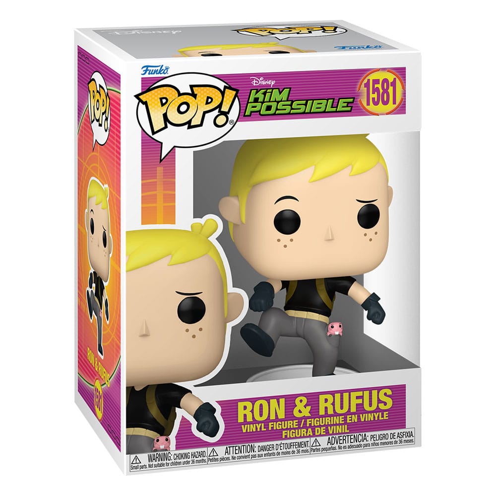 Kim Possible POP! Vinyl Figure Ron w/Rufus 9 cm 0889698835251