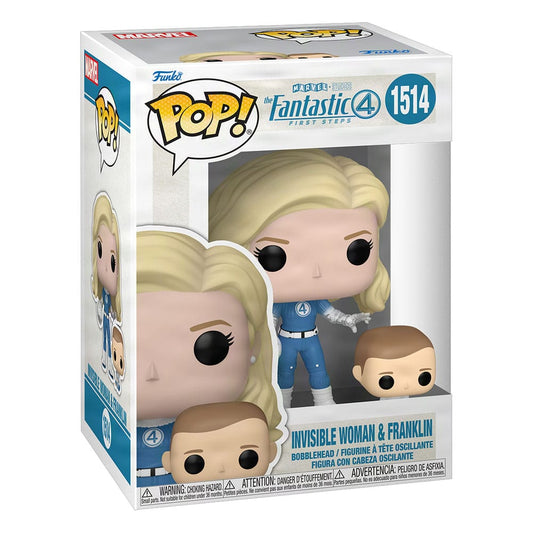 The Fantastic Four: First Steps POP! & Buddy Marvel Vinyl Figure Invisible Woman & Franklin 9 cm 0889698835831