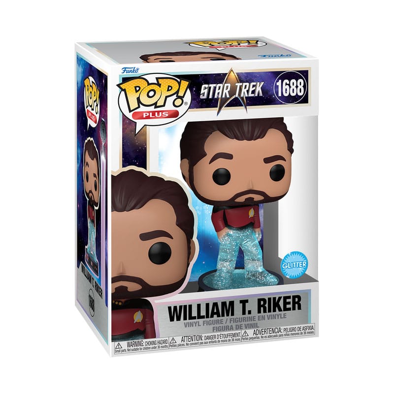 Star Trek Transporter POP! Plus Movies Vinyl Figure Riker 9 cm 0889698837736