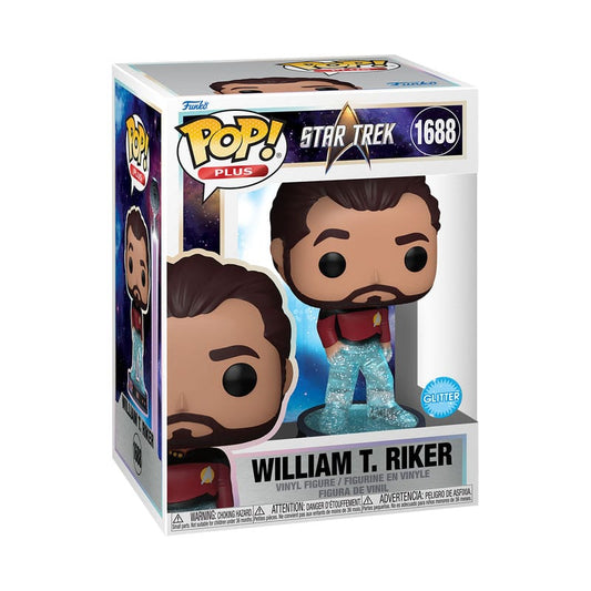 Star Trek Transporter POP! Plus Movies Vinyl Figure Riker 9 cm 0889698837736