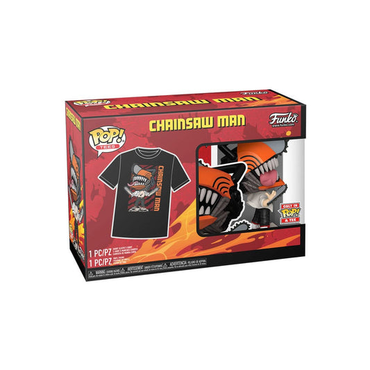 Chainsaw Man POP! & Tee Box Chainsaw Man Leaping Size L 0889698843133