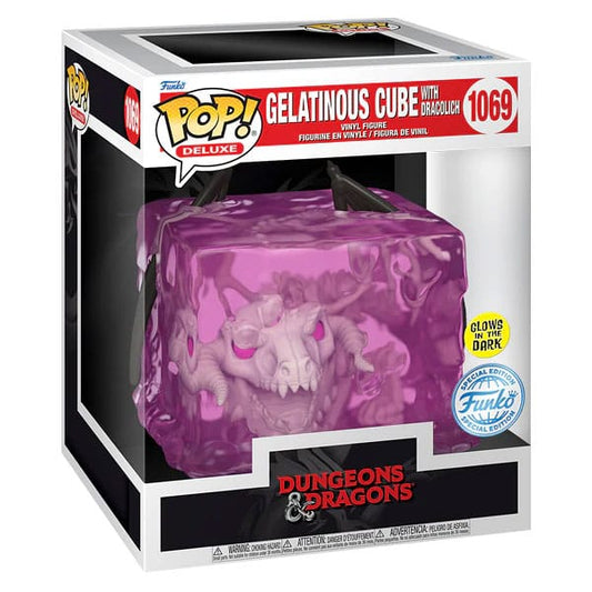 Dungeons and Dragons POP! Deluxe Animation Vinyl Figure Gelatinous Cube with Dracolich (GR) (GW) Exclusive Edition 9 cm 0889698844222