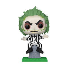 Beetlejuice POP! Plus Vinyl Figure Beetlejuice on Tombstone (Glow) Exclusive 9 cm 0889698844536