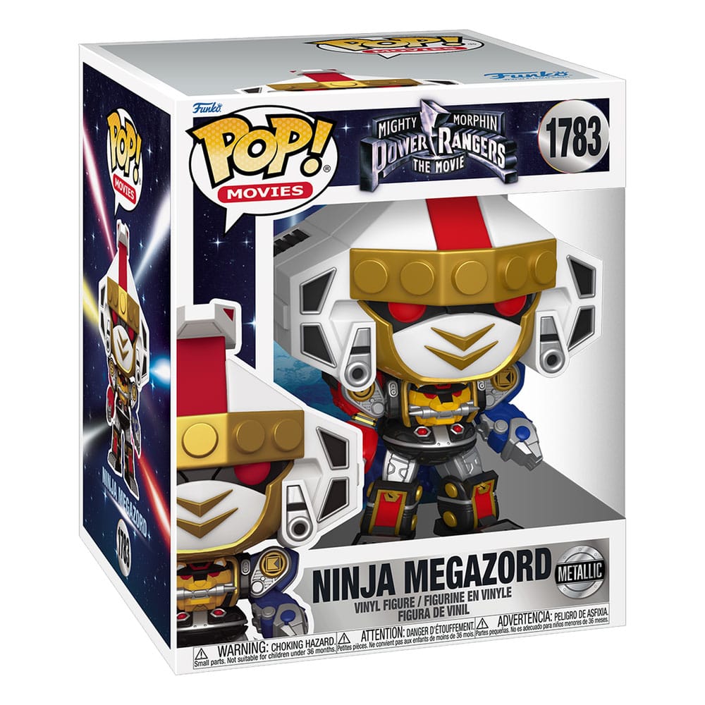 Mighty Morphin Power Rangers: The Movie Super Sized POP! Movies Vinyl Figure Ninja Megazord (Metallic) 15 cm 0889698849128