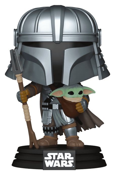 Star Wars POP! Vinyl Bobblehead Figure Mandalorian with Grogu (Impressions) Exclusive 9 cm 0889698851886