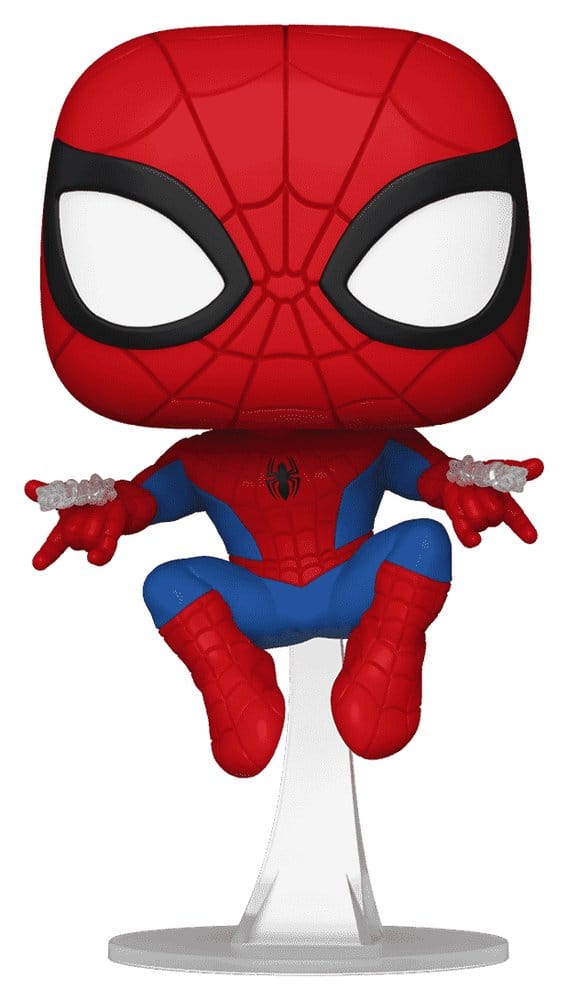 Marvel POP! Comics Vinyl Figure Web Spider-Man (Swinging) Exclusive 9 cm 0889698852432