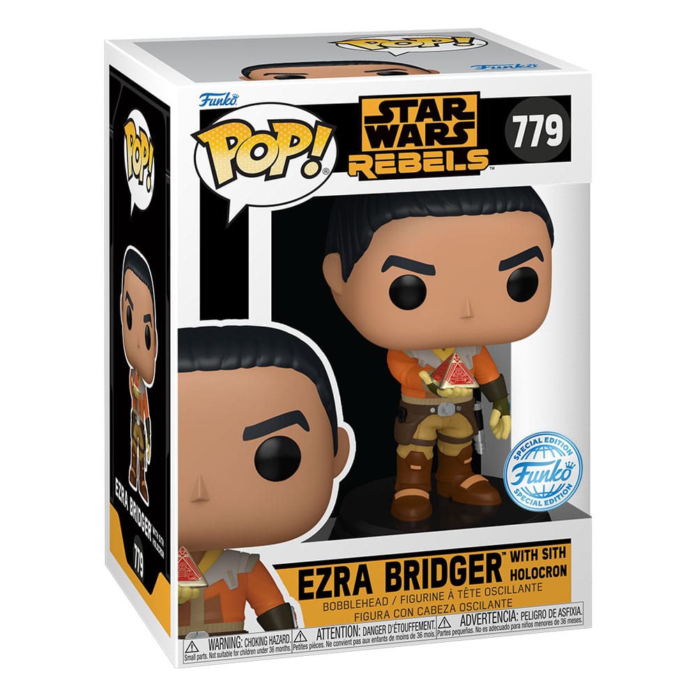 Star Wars Rebels POP! Vinyl Bobble-Head Figure Ezra Bridger with Sith Holocron *Exclusive Version* 9 cm 0889698853415