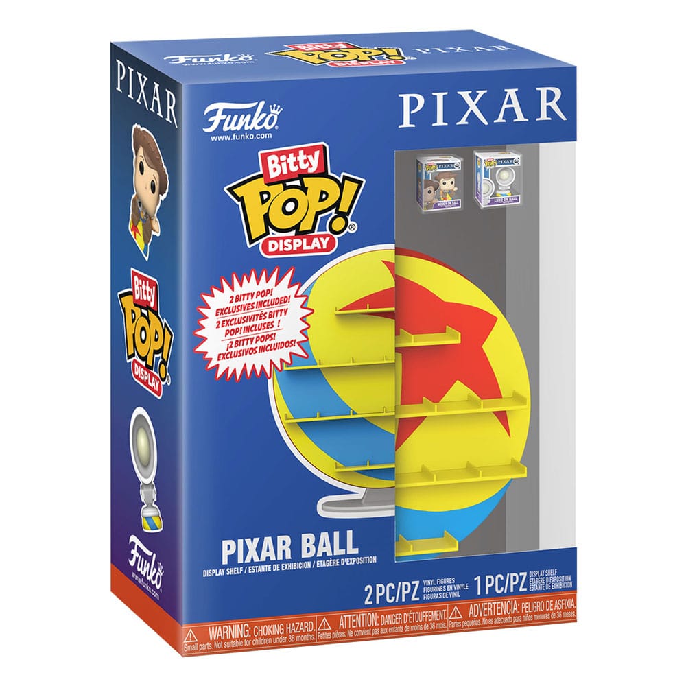 Pixar Bitty POP! Display with 2 Vinyl Figures Pixar Ball 0889698855136