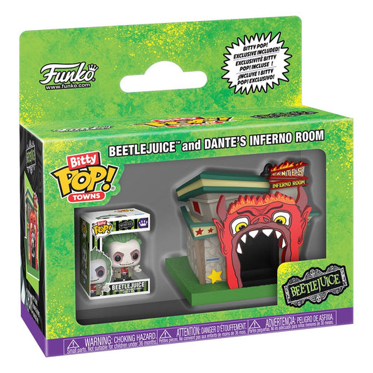 Beetlejuice Bitty POP! Towns Vinyl Figure Beetlejuice and Dante's Inferno Room 0889698855174