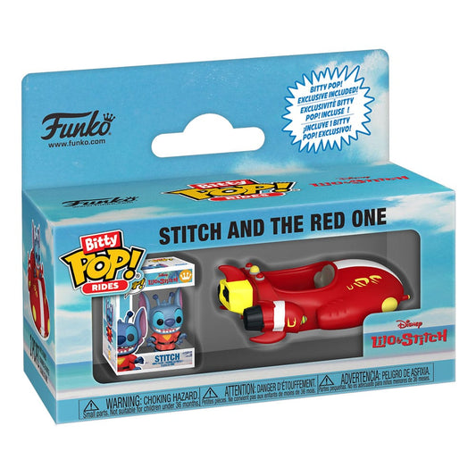 Lilo & Stitch Bitty POP! Rides Vinyl Figure Stitch and The Red One 0889698855228