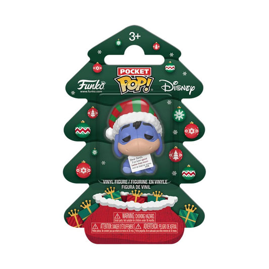 Winnie the Pooh Holiday 2025 Pocket POP! Vinyl Keychains Eeyore Tree Holiday Box 4 cm 0889698860802