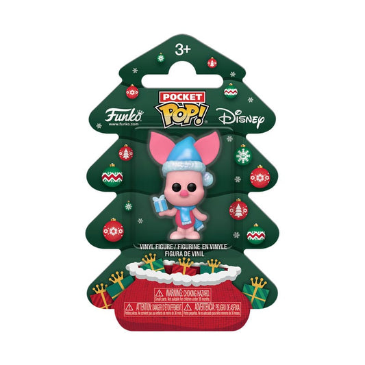 Winnie the Pooh Holiday 2025 Pocket POP! Vinyl Keychains Piglet Tree Holiday Box 4 cm 0889698860819