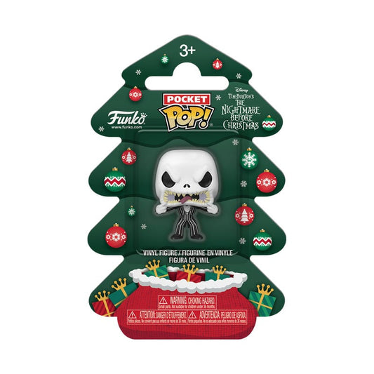 Nightmare before Christmas Holiday 2025 Pocket POP! Vinyl Keychains Jack Tree Holiday Box 4 cm 0889698860932