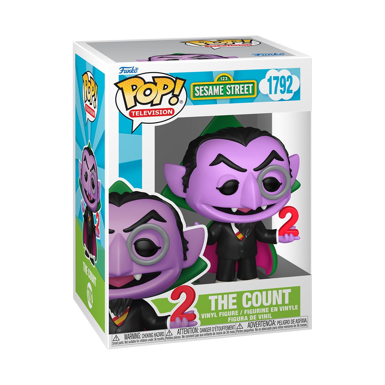 Sesame Street POP! TV Vinyl Figure The Count 9 cm 0889698862356